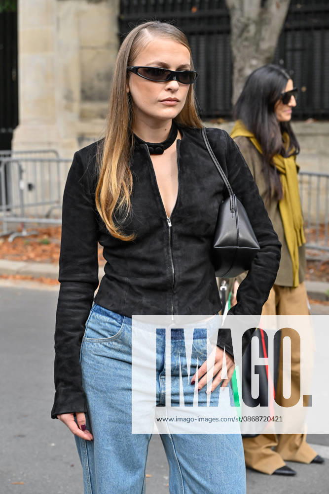 PFW Christopher Esber Outside Arrivals Camille Razat arriving at Christopher Esber show during Paris Fashion Week, in Paris, France on 6 October 2026. Photo by Julien Reynaud APS-Medias ABACAPRESS.COM Paris France