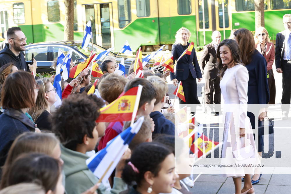 Finland Queen Letizia and Suzanne Innes-Stubb on the 1st day of the 2 day statevisit to Finland. Â