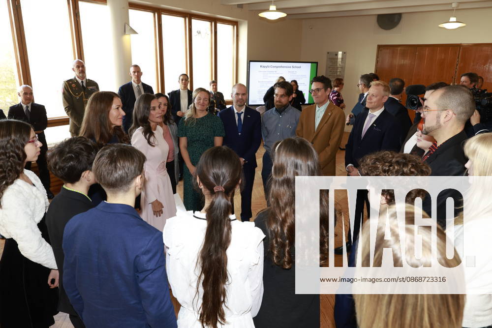 Finland Queen Letizia and Suzanne Innes-Stubb on the 1st day of the 2 day statevisit to Finland. Â