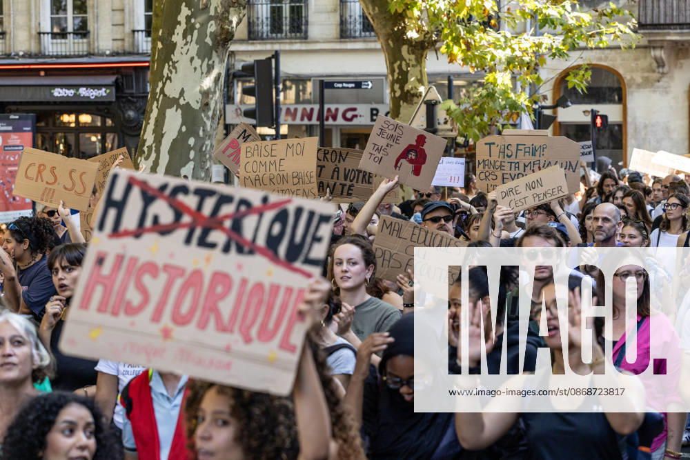 Students Demonstration Over Education Conditions - Bordeaux High school students demonstrate in the streets during a nationwide mobilization calling for more resources and improved conditions in school, in Bordeaux, France, on October 6, 2026. Photo by Margot Le Gonidec ABACAPRESS.COM Bordeaux France