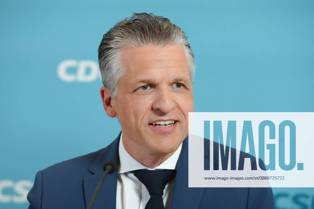 CDU and CSU Press Conference Ahead of the Parliamentary Group Meeting: A Portrait of Thorsten Frei (CDU) During a Press Statement Ahead of the CDU and CSU Parliamentary Group Meeting in the German Bundestag, Berlin, October 6, 2026, Berlin, Berlin, Germany