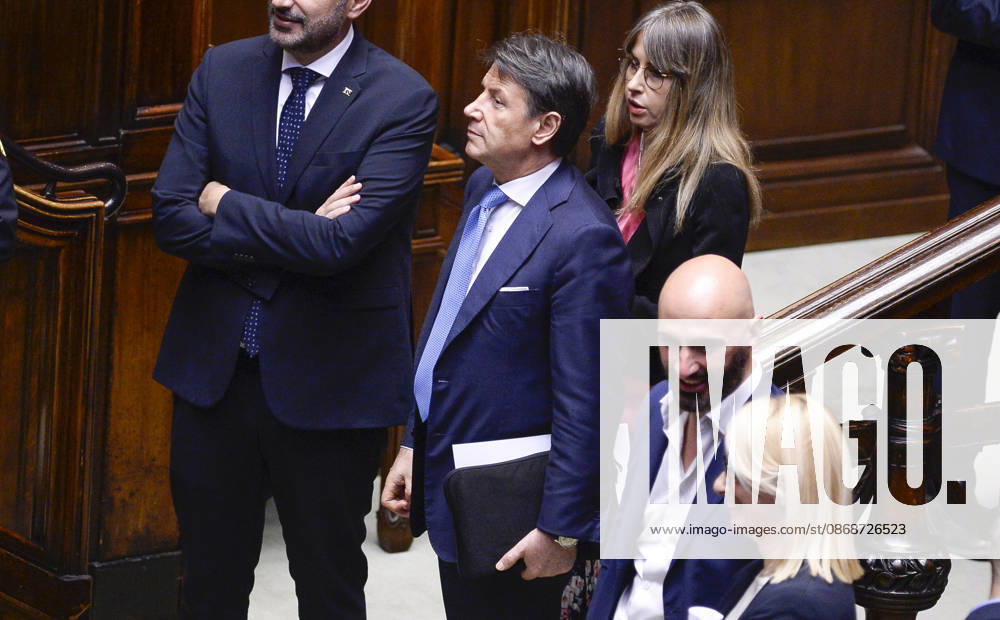 IPA89365012 - Rome, Chamber of Deputies: Electoral Law, explanations of vote, and vote of confidence on Article 1; pictured: Giuseppe Conte