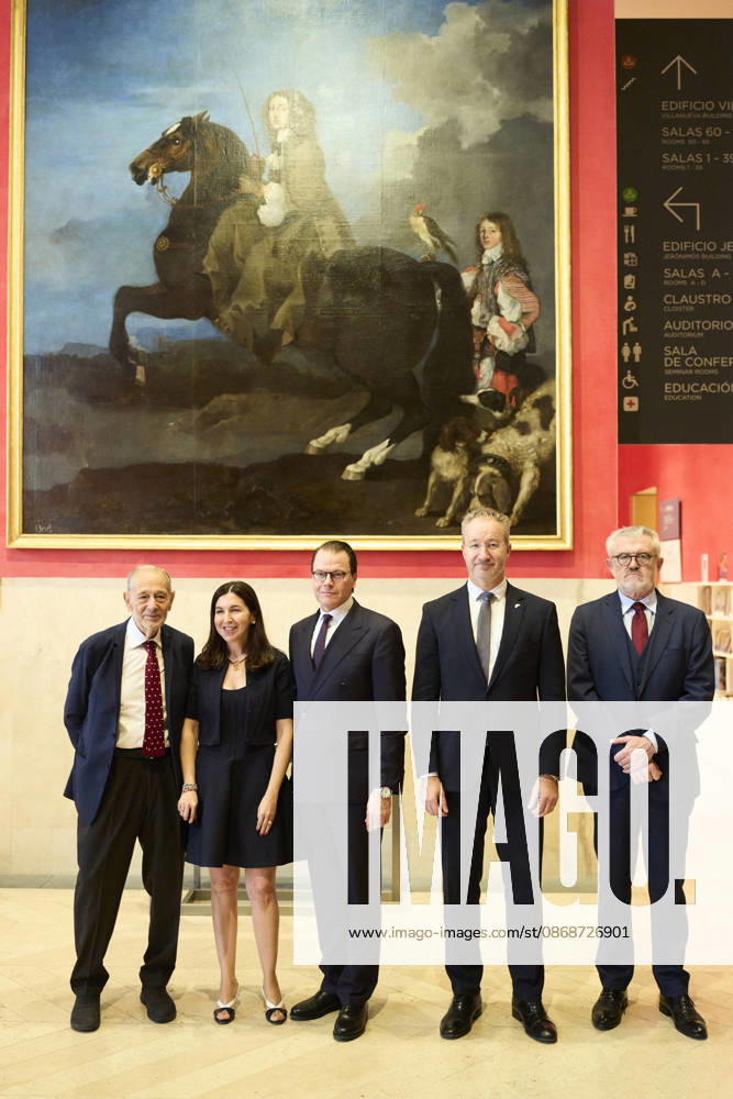 Museum Prince Daniel of Sweden attended the re-inauguration of Queen Christinas sculpture collection at the Museo del Prado, Madrid. No Spain Â