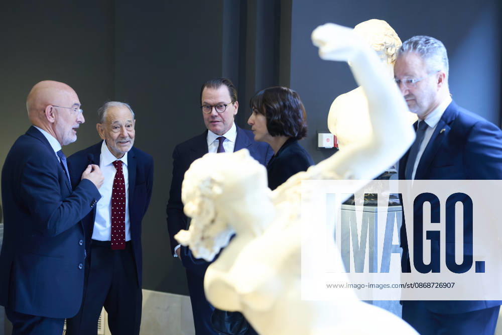 Museum Prince Daniel of Sweden attended the re-inauguration of Queen Christinas sculpture collection at the Museo del Prado, Madrid. No Spain Â