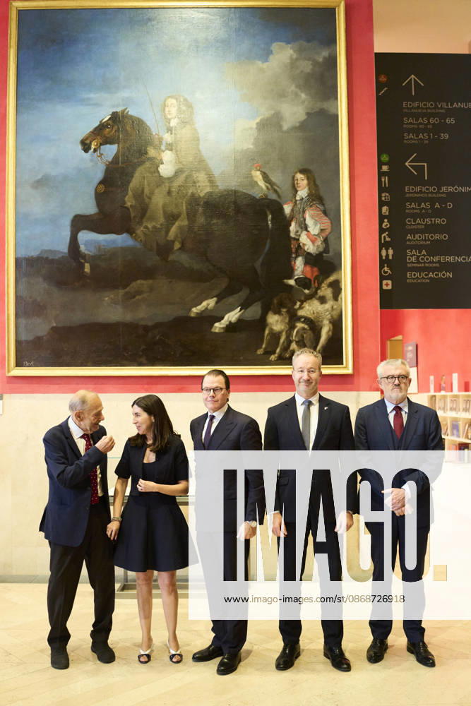Museum Prince Daniel of Sweden attended the re-inauguration of Queen Christinas sculpture collection at the Museo del Prado, Madrid. No Spain Â