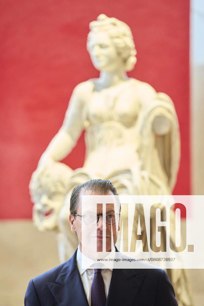 Museum Prince Daniel of Sweden attended the re-inauguration of Queen Christinas sculpture collection at the Museo del Prado, Madrid. No Spain Â