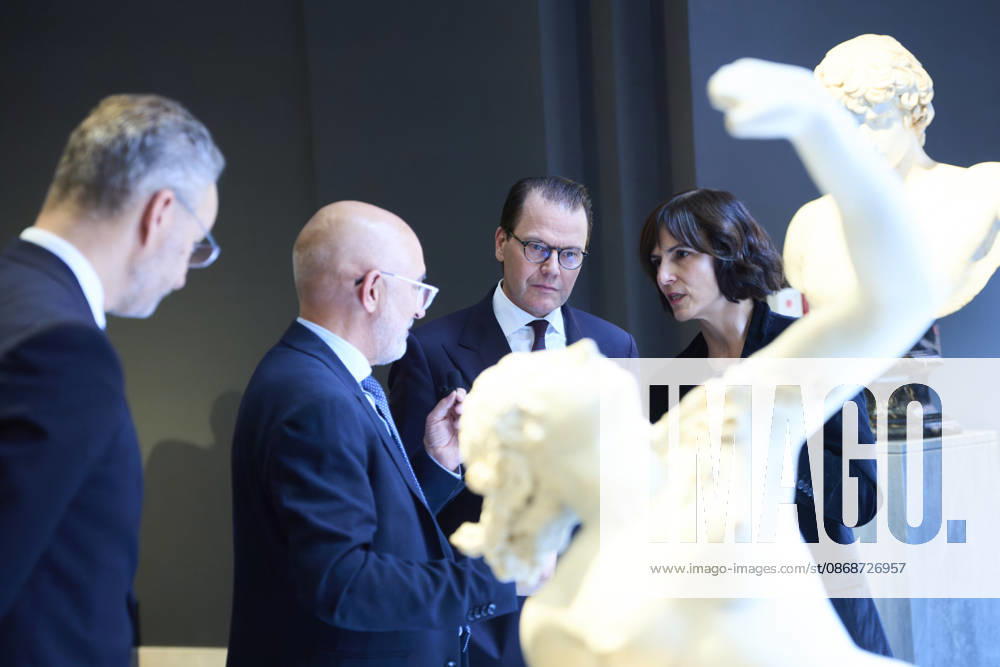 Museum Prince Daniel of Sweden attended the re-inauguration of Queen Christinas sculpture collection at the Museo del Prado, Madrid. No Spain Â