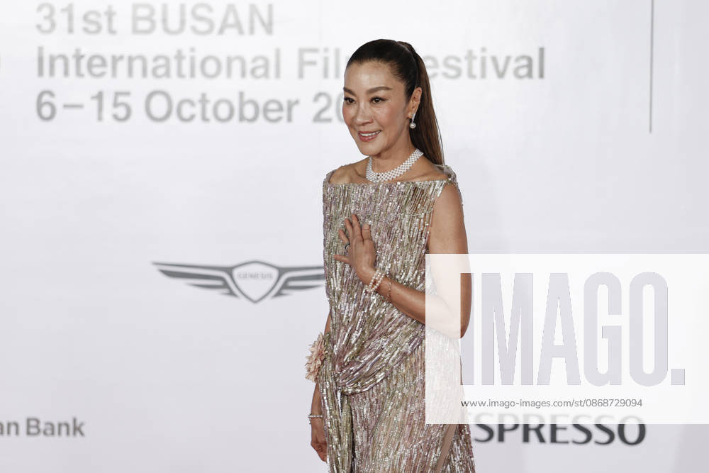 Stars gather at busan international film festival in south korea Malaysian actress Michelle Yeoh poses for photographs during a photocall ahead of the opening ceremony of the 31st Busan International Film Festival (BIFF) at the Busan Cinema Center in Busan, South Korea, on October 06, 2026. Busan South Korea