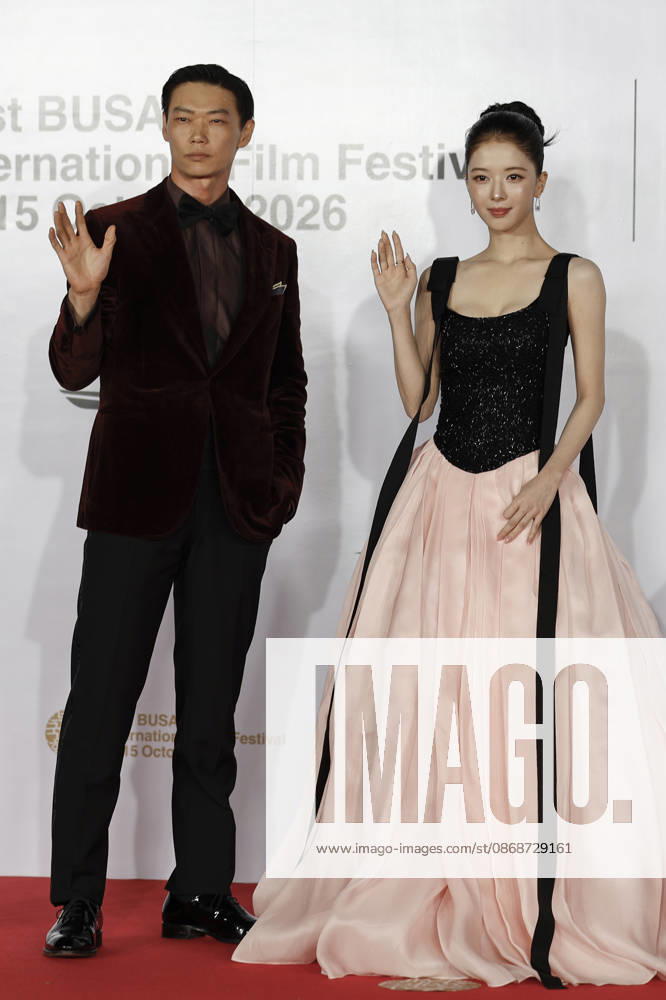 Stars gather at busan international film festival in south korea Japanese actor Show Kasamatsu (L) and South Korean actress Roh Jeong-eui pose for photographs during a photocall ahead of the opening ceremony of the 31st Busan International Film Festival (BIFF) at the Busan Cinema Center in Busan, South Korea, on October 06, 2026. Busan South Korea