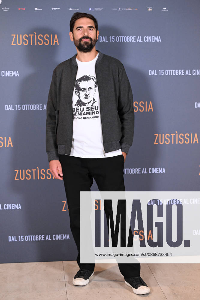 Director Francesco Piras during the photocall for the presentation of the film Zustissia, inspired by the true story of the longest miscarriage of justice in Italian history, 33 years of wrongful imprisonment. Rome, October 6, 2026 Rome Italy - ZUMAa289 20261006_zia_a289_060