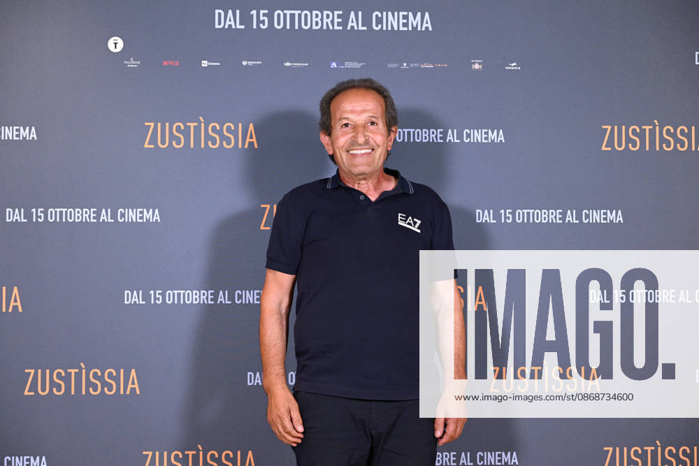 Beniamino Zuncheddu during the photocall for the presentation of the film Zustissia, inspired by his story and the longest miscarriage of justice in Italian history, 33 years of wrongful imprisonment. Rome, October 6, 2026 Rome Italy - ZUMAa289 20261006_zia_a289_113