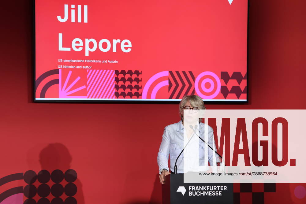 Opening of the 78th Frankfurt Book Fair: Jill Lepore, an American historian and author, speaks at the opening press conference for the Frankfurt Book Fair 2026. The Czech Republic will be the Guest of Honor in 2026. The 78th Frankfurt Book Fair will take place October 7–11, 2026, at the Frankfurt am Main Exhibition Center in Hesse, Germany. 2026-10-06_frankfurter-buchmesse_12