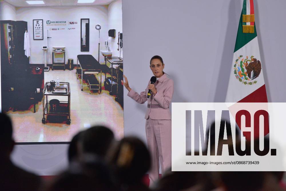 TO-45365-MEXICO , June 10, 2026. Mexican President Claudia Sheinbaum spoke about the increase in health clinics and national policy during the "People& 039;s Conference" at the National Palace in Mexico City. Clasos.com.mx - ZUMAcs4_ 20261006_faa_cs4_024