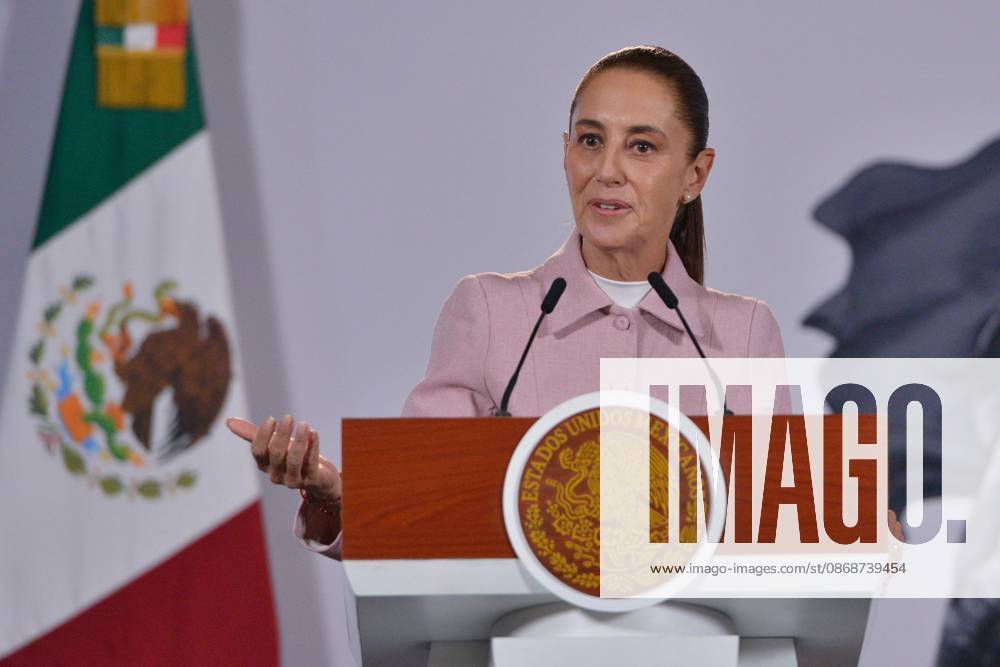 TO-45365-MEXICO , June 10, 2026. Mexican President Claudia Sheinbaum spoke about the increase in health clinics and national policy during the "People& 039;s Conference" at the National Palace in Mexico City. Clasos.com.mx - ZUMAcs4_ 20261006_faa_cs4_029