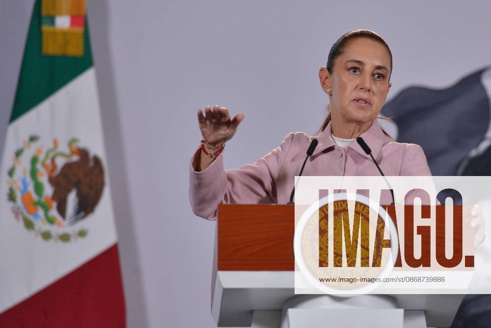 TO-45365-MEXICO , June 10, 2026. Mexican President Claudia Sheinbaum spoke about the increase in health clinics and national policy during the "People& 039;s Conference" at the National Palace in Mexico City. Clasos.com.mx - ZUMAcs4_ 20261006_faa_cs4_073