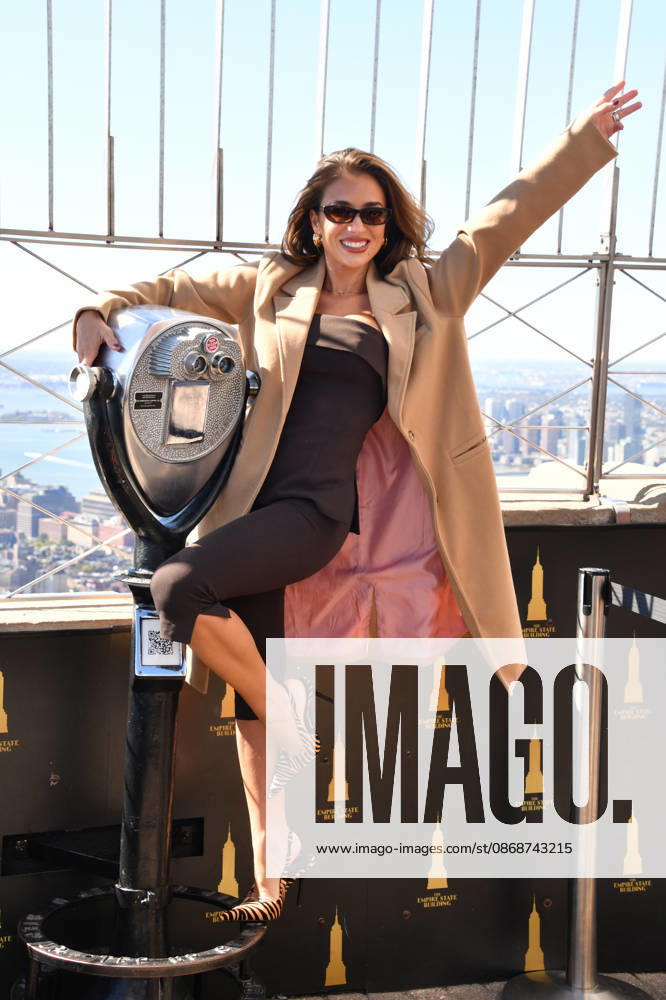 NEW YORK, NY- OCTOBER 6: Jessie James Decker at the Empire State Building to Celebrate the Release of New Cookbook The Secret Sauce: A Family Cookbook Seasoned with Love on October 6, 2026 in New York City.