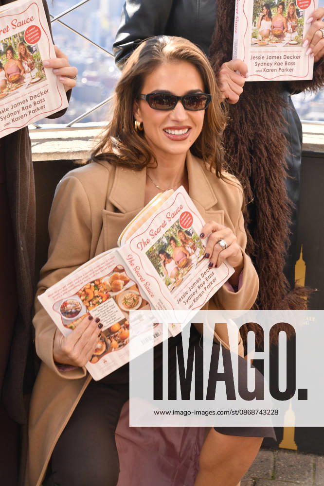 NEW YORK, NY- OCTOBER 6: Jessie James Decker at the Empire State Building to Celebrate the Release of New Cookbook The Secret Sauce: A Family Cookbook Seasoned with Love on October 6, 2026 in New York City.