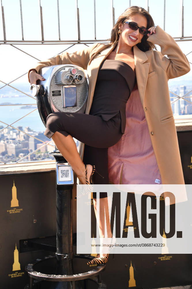 NEW YORK, NY- OCTOBER 6: Jessie James Decker at the Empire State Building to Celebrate the Release of New Cookbook The Secret Sauce: A Family Cookbook Seasoned with Love on October 6, 2026 in New York City.