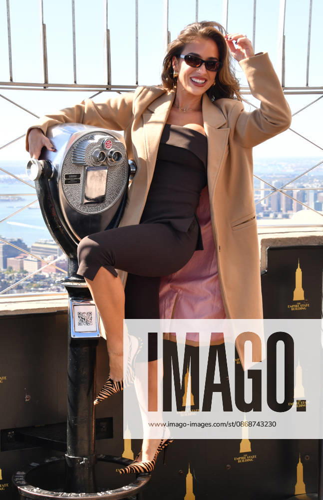 NEW YORK, NY- OCTOBER 6: Jessie James Decker at the Empire State Building to Celebrate the Release of New Cookbook The Secret Sauce: A Family Cookbook Seasoned with Love on October 6, 2026 in New York City.