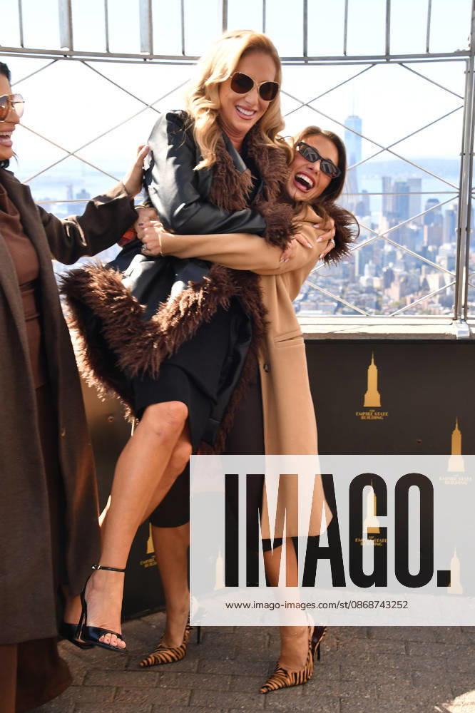 NEW YORK, NY- OCTOBER 6: Karen Parker and Jessie James Decker at the Empire State Building to Celebrate the Release of New Cookbook The Secret Sauce: A Family Cookbook Seasoned with Love on October 6, 2026 in New York City.