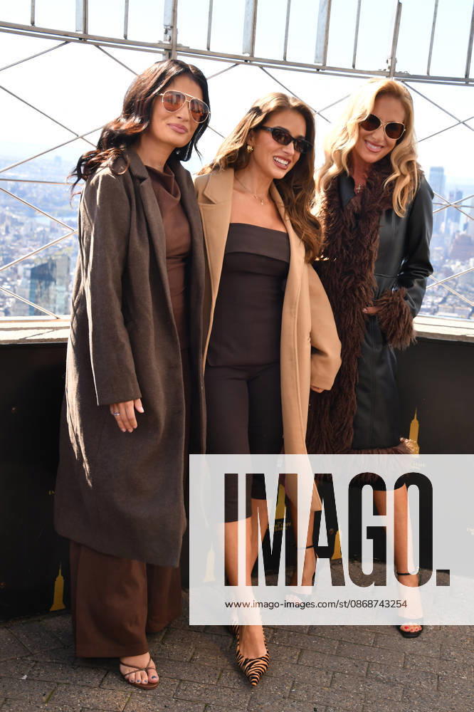 NEW YORK, NY- OCTOBER 6: Sydney Rae Bass, Jessie James Decker and Karen Parker at the Empire State Building to Celebrate the Release of New Cookbook The Secret Sauce: A Family Cookbook Seasoned with Love on October 6, 2026 in New York City.
