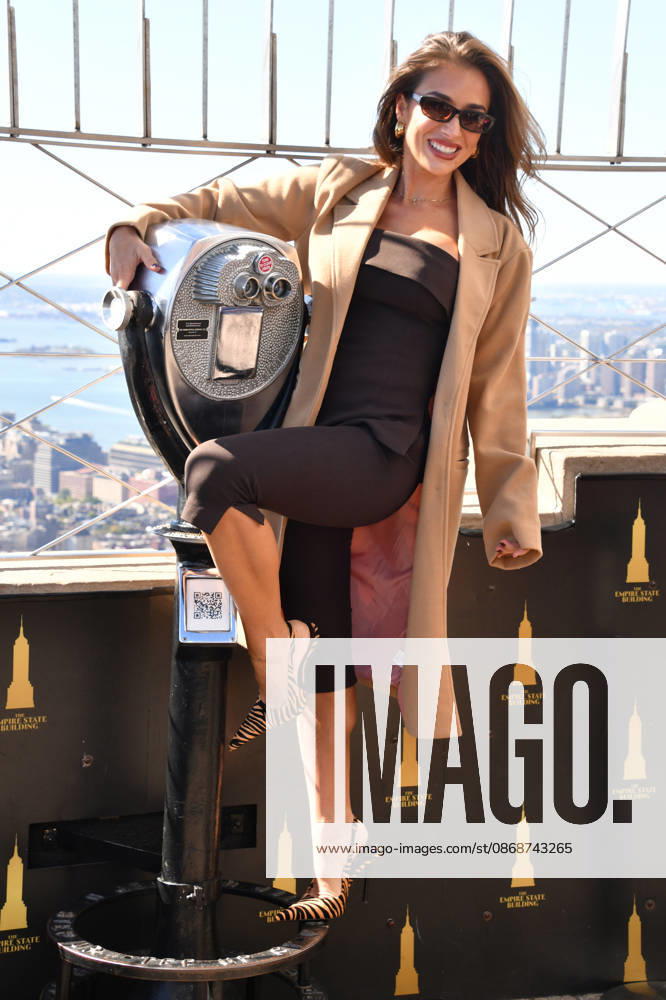 NEW YORK, NY- OCTOBER 6: Jessie James Decker at the Empire State Building to Celebrate the Release of New Cookbook The Secret Sauce: A Family Cookbook Seasoned with Love on October 6, 2026 in New York City.