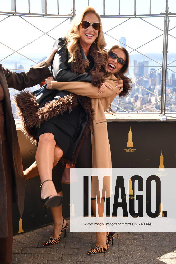 NEW YORK, NY- OCTOBER 6: Karen Parker and Jessie James Decker at the Empire State Building to Celebrate the Release of New Cookbook The Secret Sauce: A Family Cookbook Seasoned with Love on October 6, 2026 in New York City.