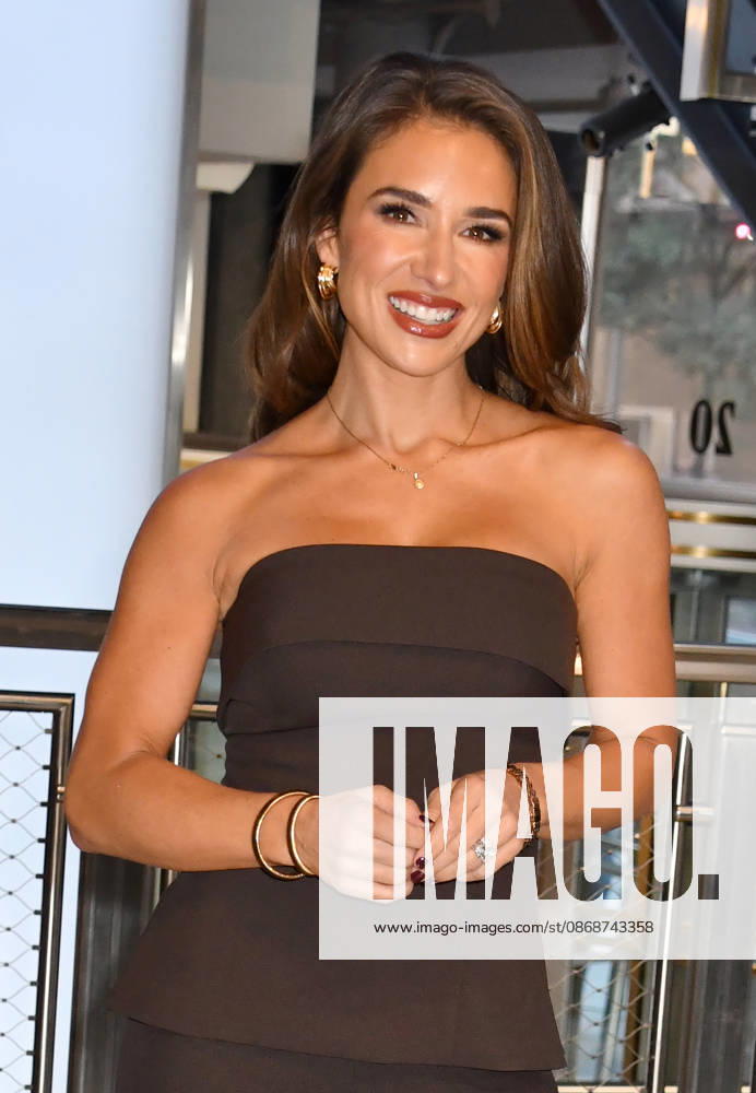 NEW YORK, NY- OCTOBER 6: Jessie James Decker at the Empire State Building to Celebrate the Release of New Cookbook The Secret Sauce: A Family Cookbook Seasoned with Love on October 6, 2026 in New York City.