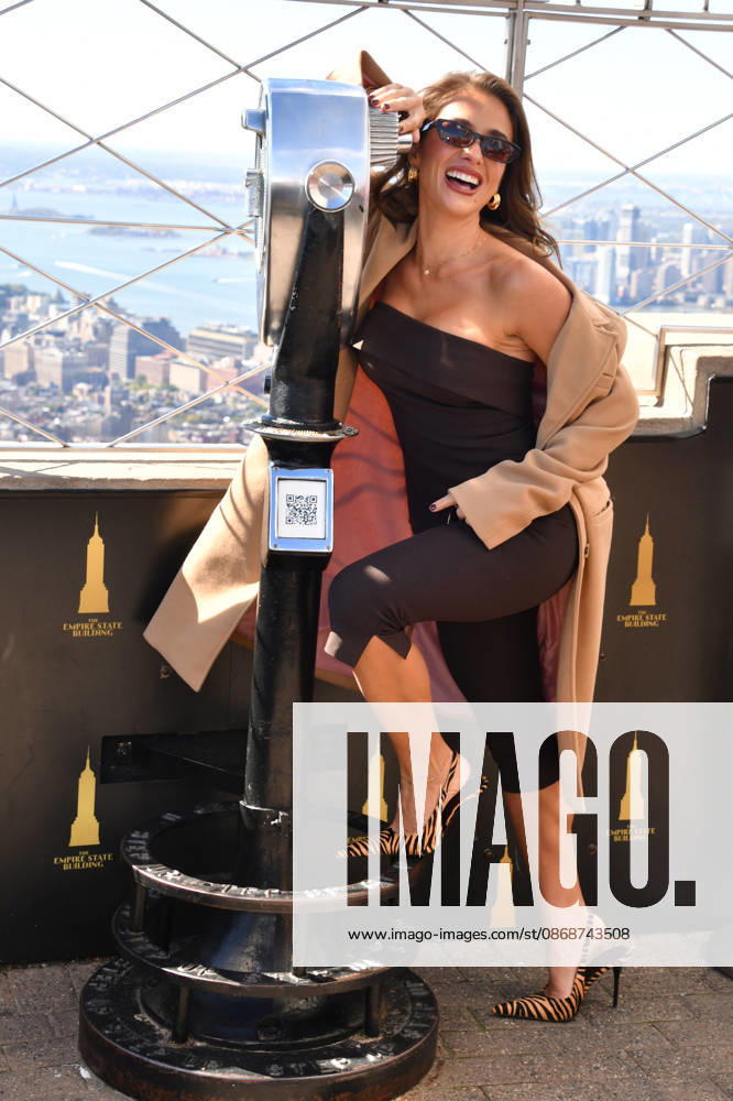 NEW YORK, NY- OCTOBER 6: Jessie James Decker at the Empire State Building to Celebrate the Release of New Cookbook The Secret Sauce: A Family Cookbook Seasoned with Love on October 6, 2026 in New York City.