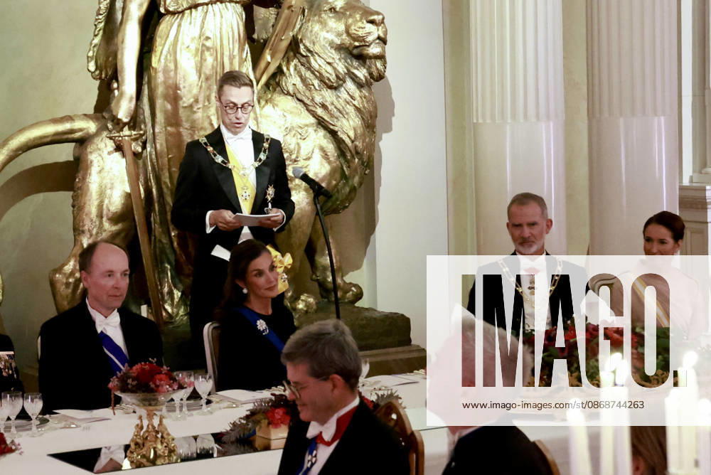 The King and Queen attend a state dinner hosted by the President of the Republic of Finland. The King and Queen, King Felipe and Queen Letizia, alongside the President of Finland, Cai Göran Alexander Stubb, and the First Lady, Suzanne Innes Stubb, during the gala dinner at the Presidential Palace on October 6, 2026, in Helsinki, Finland ROYAL HOUSE KING AND QUEEN Europa Press 10 06 2026 Helsinki Helsinki Spain