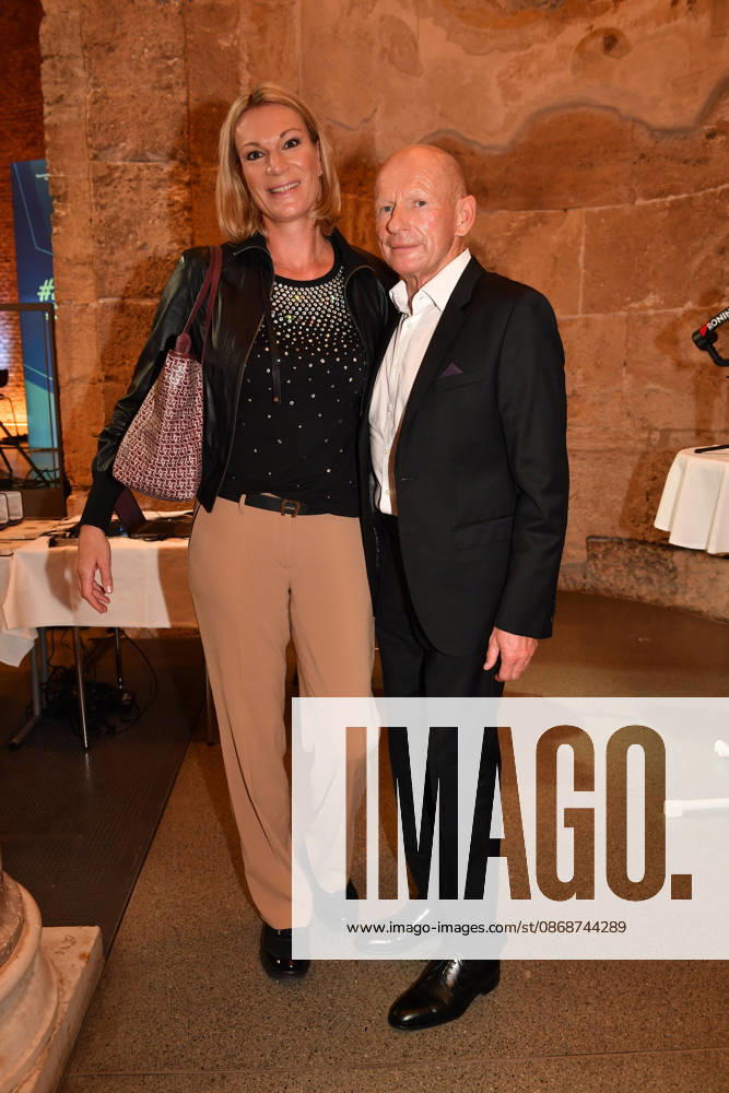 Maria Höfl Riesch with her boyfriend Johann Schrempf; Award Ceremony for the Bavarian State Medal for Social Service, 2026; All Saints Day, Hofkirche, Munich