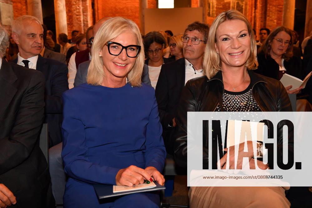 Ulrike Scharf, Bavarian Minister of State, and Maria Höfl Riesch: Award Ceremony for the Bavarian State Medal for Social Service 2026, All Saints Day, Hofkirche, Munich