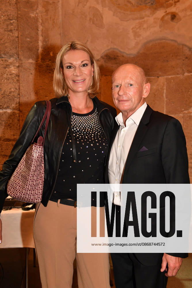 Maria Höfl Riesch with her boyfriend Johann Schrempf; Award Ceremony for the Bavarian State Medal for Social Service, 2026; All Saints Day; Hofkirche, Munich