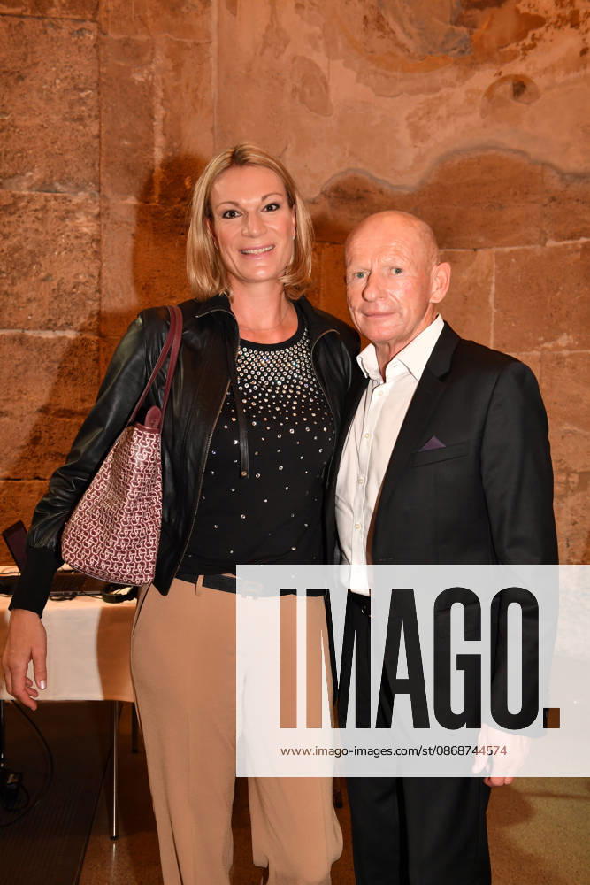 Maria Höfl Riesch with her boyfriend Johann Schrempf; Award Ceremony for the Bavarian State Medal for Social Service, 2026; All Saints Day; Hofkirche, Munich