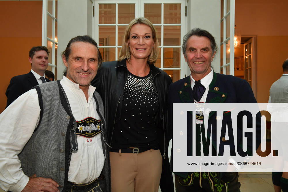 Alexander and Thomas Huber Huber Baum with Maria Höfl Riesch; Award Ceremony for the Bavarian State Medal for Social Service, 2026; All Saints Day; Hofkirche, Munich