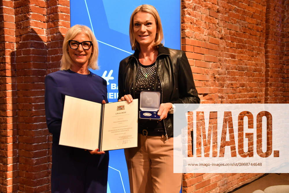 Ulrike Scharf, Bavarian Minister of State, and Maria Höfl Riesch: Award Ceremony for the Bavarian State Medal for Social Service 2026, All Saints Day, Hofkirche, Munich
