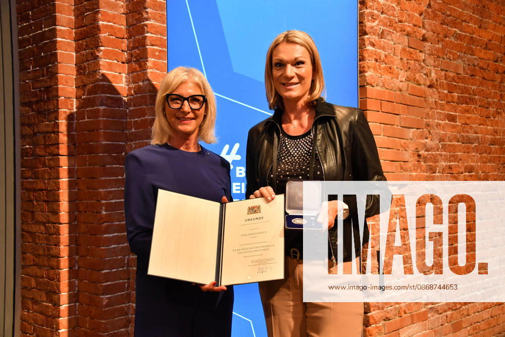 Ulrike Scharf, Bavarian Minister of State, and Maria Höfl Riesch: Award Ceremony for the Bavarian State Medal for Social Service 2026, All Saints Day, Hofkirche, Munich
