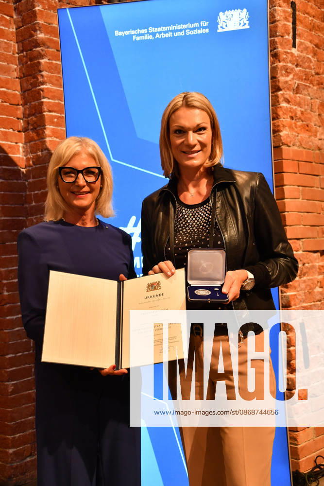Ulrike Scharf, Bavarian Minister of State, and Maria Höfl Riesch: Award Ceremony for the Bavarian State Medal for Social Service 2026, All Saints Day, Hofkirche, Munich