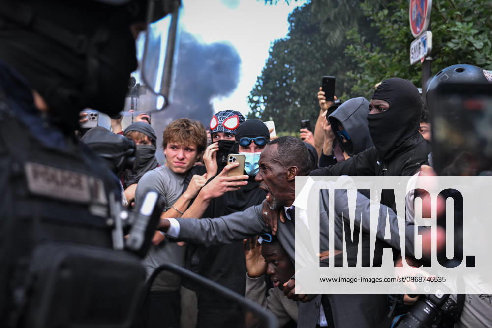 Protest against eduction conditions in Paris PARIS, FRANCE - OCTOBER 6: Mayor of Saint-Denis Bally Bagayoko reacts as clashes occur between demonstrators and riot police during a protest against education conditions and to highlight the lack of resources and staff in high schools in Paris, France, on October 6, 2026. Firas Abdullah Anadolu Paris France. Editorial use only. Please get in touch for any other usage.