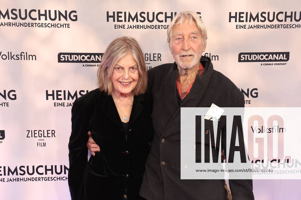 Angela Winkler and Wigand Witting attend the premiere of *Heimsuchung: The Beloved* at Kino International on October 6, 2026, in Berlin, Germany. *Heimsuchung: The Beloved* premiere in Berlin, Germany