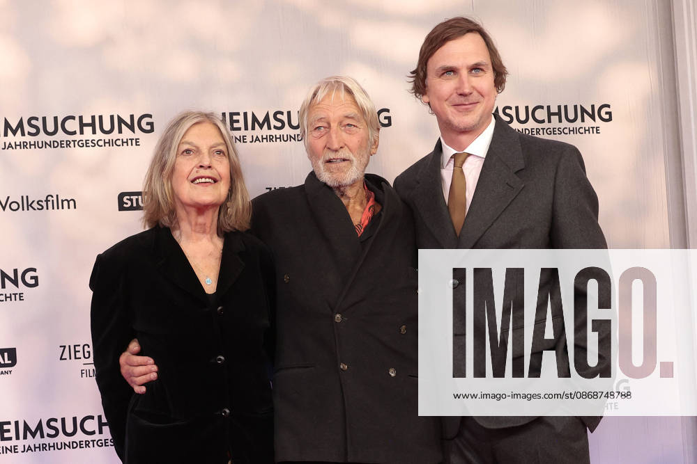 Angela Winkler, Wigand Witting, and Lars Eidinger attend the premiere of *Heimsuchung: The Beloved* at Kino International on October 6, 2026, in Berlin, Germany. *Heimsuchung: The Beloved* premiere in Berlin, Germany