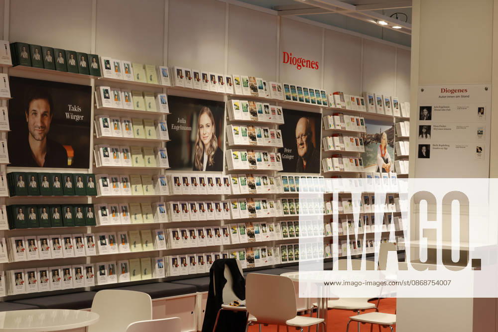 Frankfurt Impressions: On October 6, 2026, at the 78th Frankfurt Book Fair, Diogenes will be showcasing its booth featuring Takis Würger, Julia Engelmann, and Peter Grainger. Frankfurt am Main, Hesse, Germany