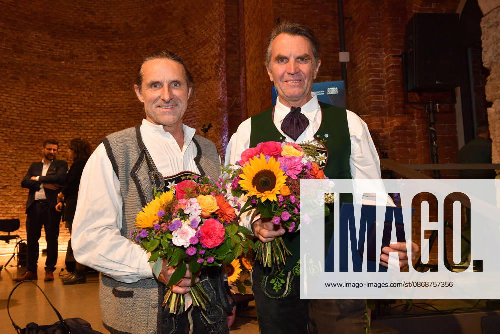 Alexander Huber and Thomas Huber (Huber Buam) at the presentation of the Bavarian State Medal for Social Merit at the All Saints Court Church, Residenz on October 6, 2026, in Munich. Alexander Huber and his brother Thomas Huber attend the presentation of