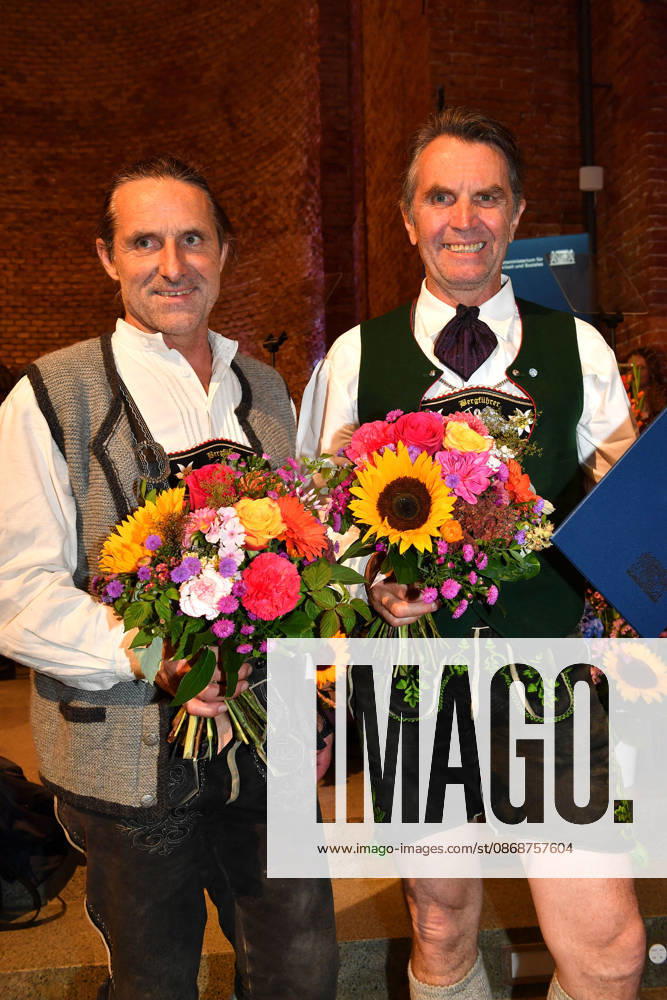 Alexander Huber and Thomas Huber (Huber Buam) at the presentation of the Bavarian State Medal for Social Merit at the All Saints Court Church, Residenz on October 6, 2026, in Munich. Alexander Huber and his brother Thomas Huber attend the presentation of
