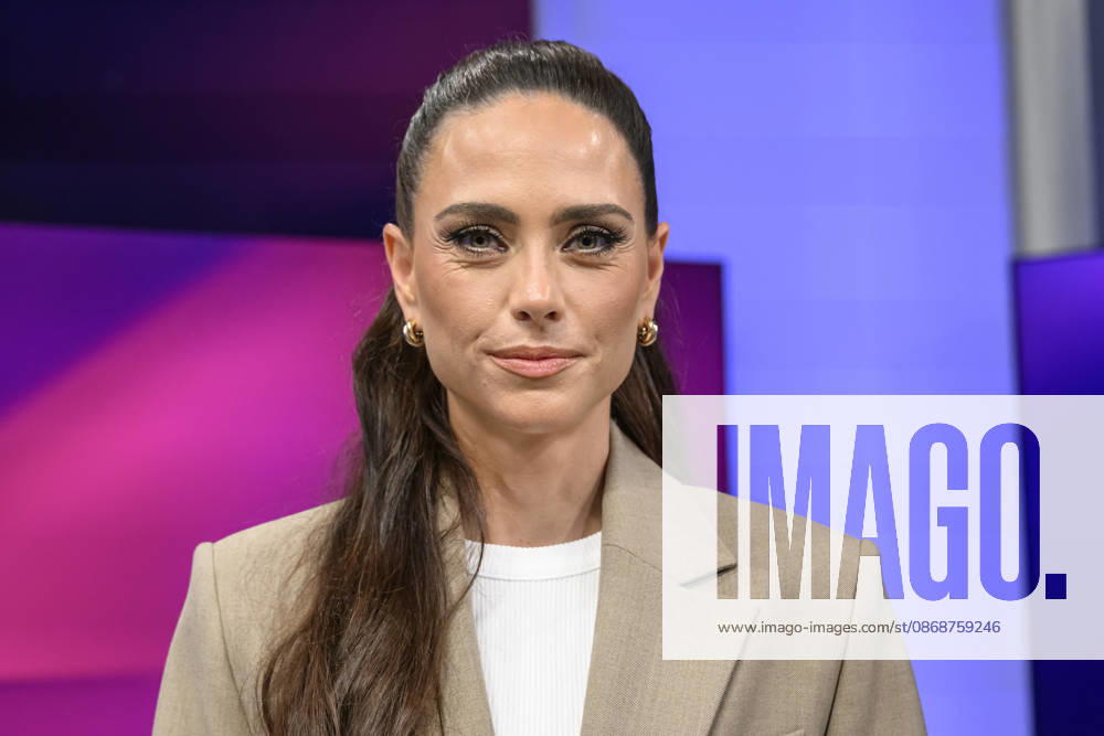 Pictured from left: Franca Lehfeldt, entrepreneur and author, GER, Berlin, studio, guest on *Maischberger*, political talk show, TV, program, with host Sandra Maischberger, *Das Erste*, filmed at Studio 20 in Adlershof, June 10, 2026,