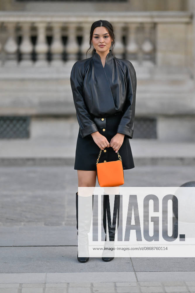 PFW Louis Vuitton Outside Arrivals Anna Lambe arriving at Louis Vuitton show during Paris Fashion Week, in Paris, France on 6 October 2026. Photo by Julien Reynaud APS-Medias ABACAPRESS.COM Paris France