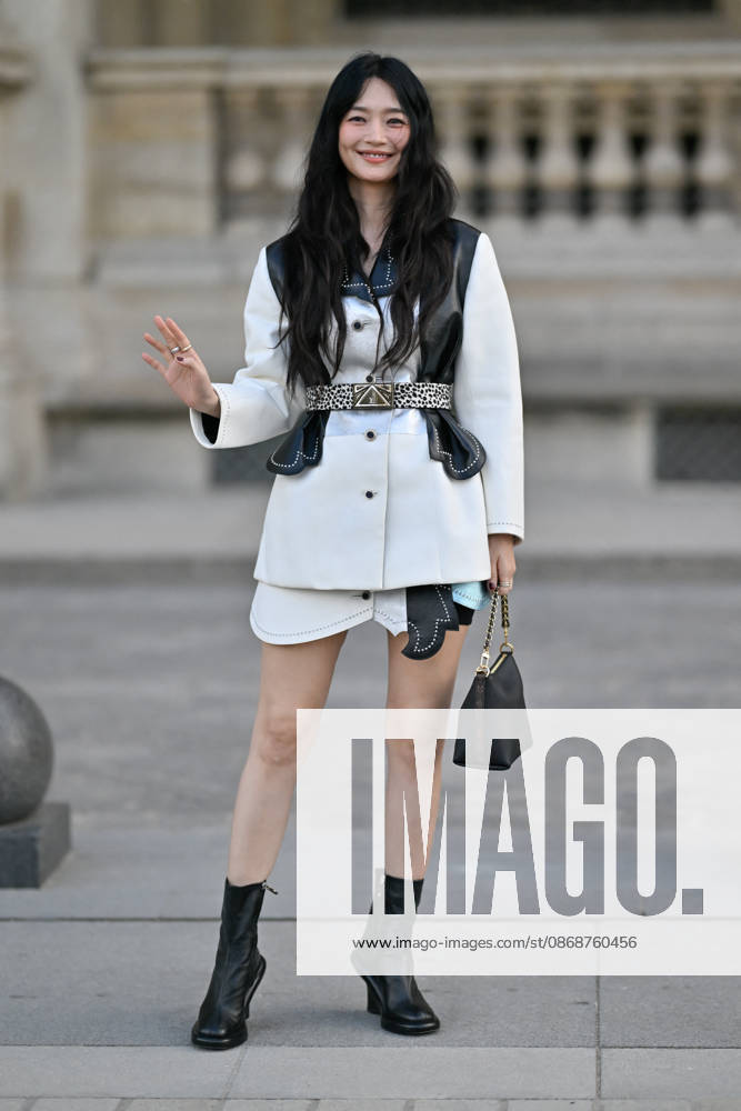 PFW Louis Vuitton Outside Arrivals Shin Min-a arriving at Louis Vuitton show during Paris Fashion Week, in Paris, France on 6 October 2026. Photo by Julien Reynaud APS-Medias ABACAPRESS.COM Paris France
