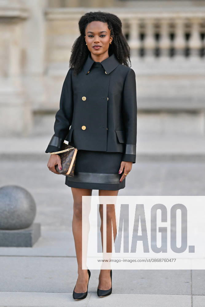 PFW Louis Vuitton Outside Arrivals Maya Boyd arriving at Louis Vuitton show during Paris Fashion Week, in Paris, France on 6 October 2026. Photo by Julien Reynaud APS-Medias ABACAPRESS.COM Paris France