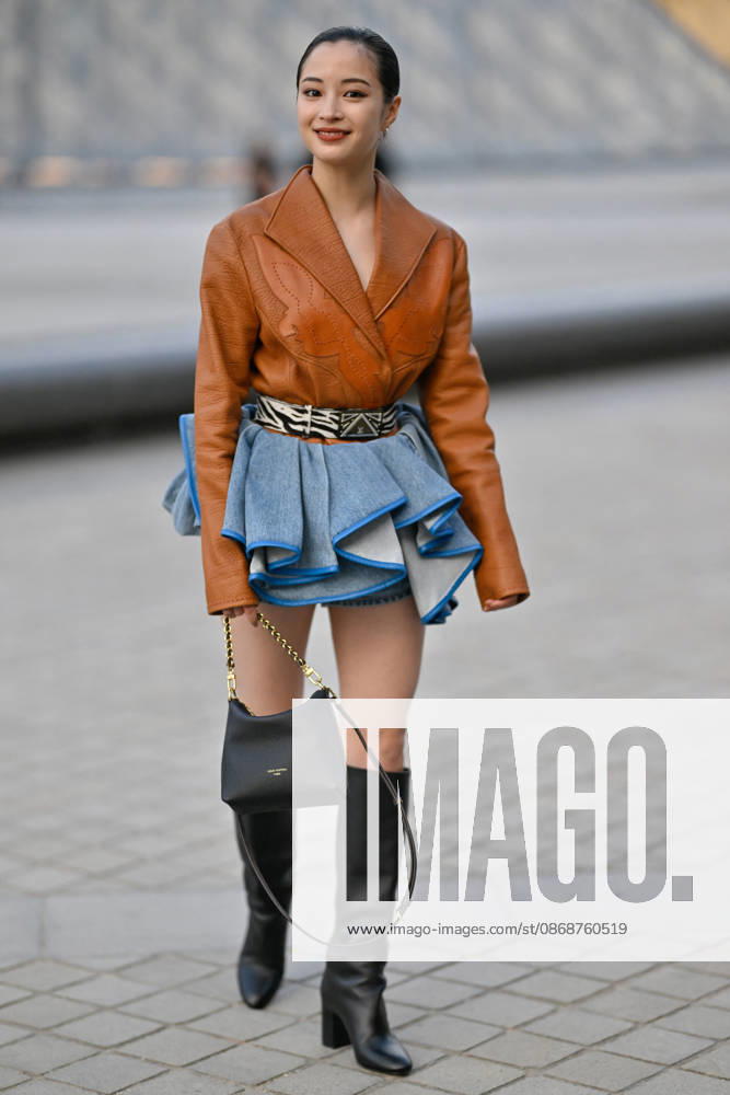 PFW Louis Vuitton Outside Arrivals Suzu Hirose arriving at Louis Vuitton show during Paris Fashion Week, in Paris, France on 6 October 2026. Photo by Julien Reynaud APS-Medias ABACAPRESS.COM Paris France