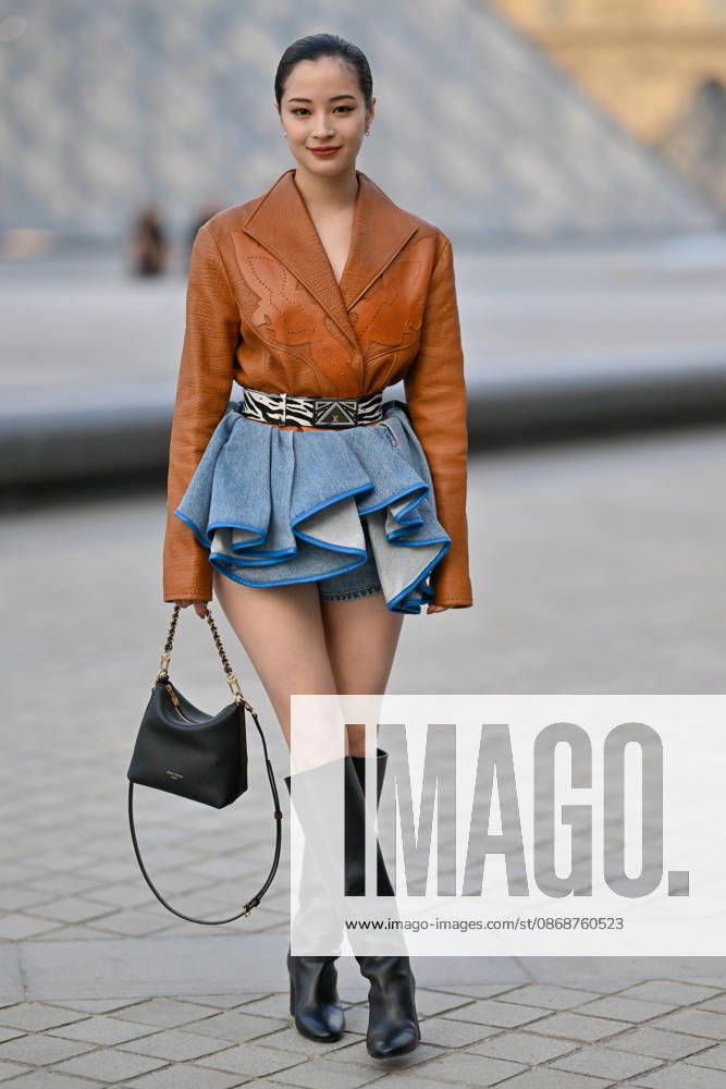PFW Louis Vuitton Outside Arrivals Suzu Hirose arriving at Louis Vuitton show during Paris Fashion Week, in Paris, France on 6 October 2026. Photo by Julien Reynaud APS-Medias ABACAPRESS.COM Paris France